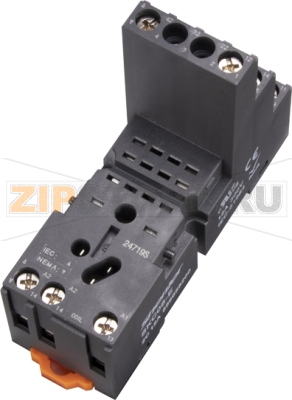 Розетка для 2 контактных реле RKE RKF, 12A Shenler SKC08-E 