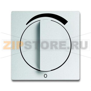 Накладка с поворотной ручкой для регуляторов громкости, серебристый алюминий ABB 2CKA001710A3811 