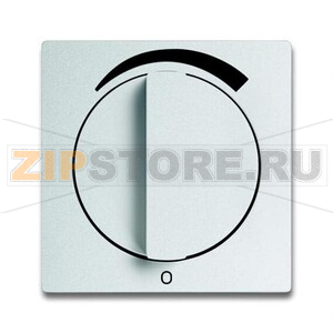 Накладка с поворотной ручкой для регуляторов громкости, серебристый алюминий ABB 2CKA001710A3811 