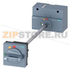 ПОВОРОТНЫЙ ПРИВОД С УСТАНОВКОЙ НА ДВЕРЬ СТАНДАРТ. IEC IP65 C ВЗАИМНОЙ БЛОКИРОВКОЙ ДВЕРИ ПРИНАДЛЕЖНОСТЬ ДЛЯ 3VA1/5 250 Siemens 3VA9257-0FK21 