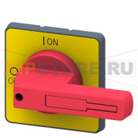 ПОВОРОТНЫЙ АКТУАТОР ЧЕРНЫЙ ДЛЯ 3LD23/24 ДЛЯ FRONT MOUNTING FOUR-HOLE MOUNTING Siemens 3LD9243-3B