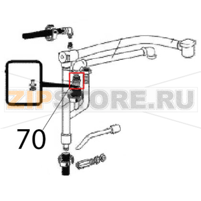 Depres. connector Angelo Po FC241G Depres. connector Angelo Po FC241GЗапчасть на деталировке под номером: 70