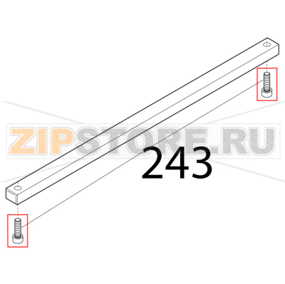Vite TCEI DIN912, M6x16 Sirman Canova 300 Vite TCEI DIN912, M6x16 Sirman Canova 300Запчасть на деталировке под номером: 243