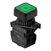Выключатель кнопочный, Ø отверстия: 22/25 мм Autonics S2PRS-P3GALM