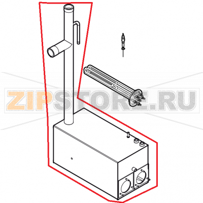 Steam generator assembly Lainox NAEB101R Steam generator assembly Lainox NAEB101RЗапчасть на сборочном чертеже под номером: 1Название запчасти на английском&nbsp;языке: Steam generator assembly Lainox NAEB101R