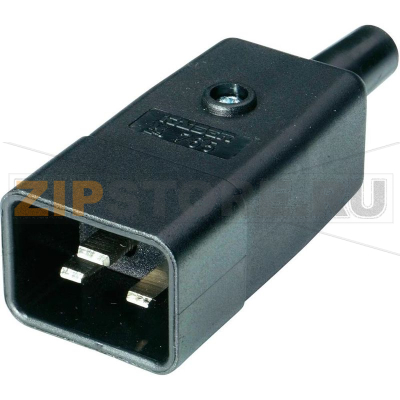 Вилка IEC, C20, 16 А, черная, 1 шт Kaiser 765/sw/C 