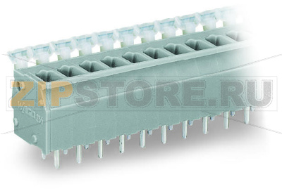 PCB terminal block; push-button; 2.5 mm; Pin spacing 5/5.08 mm; 24-pole; suitable for Ex-e applications; CAGE CLAMP®; commoning option; 2,50 mm; light gray Wago 255-424/000-009/999-950 Клеммные колодки с зажимами CAGE CLAMP®, монтаж с помощью нажимных кнопокУстановите шаг контактов в мм или дюймах либо сжав клеммные колодки плотнее, либо разделяя ихИдеальны для монтажа в полевых условиях благодаря простоте использования при помощи нажимных кнопокУдобный монтаж без использования инструментов...