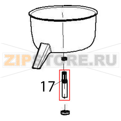 Rotation shaft Hurakan HKN-SPM Rotation shaft Hurakan HKN-SPMЗапчасть на деталировке под номером: 17