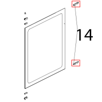Lamiera ferma porta fredda lavato Unox XV 703G
