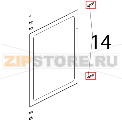 Lamiera ferma porta fredda lavato Unox XV 703G Lamiera ferma porta fredda lavato Unox XV 703GЗапчасть на деталировке под номером: 14
