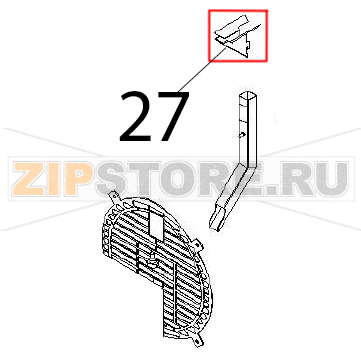Input water tray Angelo Po FX61E2 Input water tray Angelo Po FX61E2Запчасть на деталировке под номером: 27
