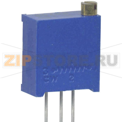 Резистор подстроечный 12-оборотный, линейный, 0.25 Вт, 10 кОм, 4320°, 1 шт Weltron WEL3266-Y-103-LF 