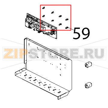 Supporto per scheda 24POT98 Unox XV 703G Supporto per scheda 24POT98 Unox XV 703GЗапчасть на деталировке под номером: 59
