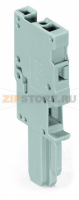 1-проводниковая розетка; 4 mm; 1-пол.; 4,00 mm; серые Wago 769-101