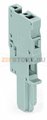1-проводниковая розетка; 4 mm; 1-пол.; 4,00 mm; серые Wago 769-101 