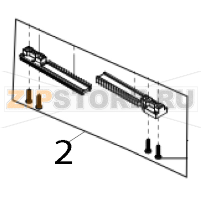 Media holder assembly TSC TX310 Media holder assembly TSC TX310Запчасть на деталировке под номером: 2
