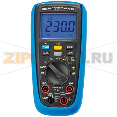 Мультиметр цифровой, CAT III, 600 В, 6000 точек Metrix MTX 204 