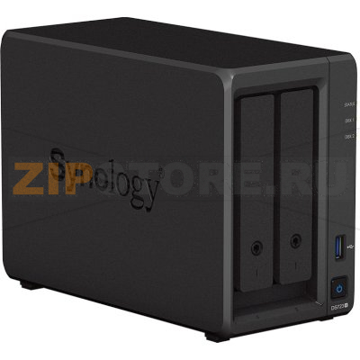 Хранилище сетевое 2 Гб, DDR4, 2xRJ-45x1000 Мбит/с Synology DS723+ 