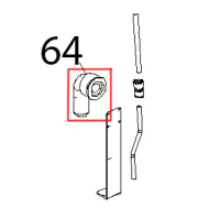 Curva A 90°, raccordo scarico Unox XVC 104