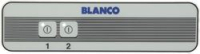 2 PUSH-BUTTONS ADHESIVE PLATE 177x46 mm