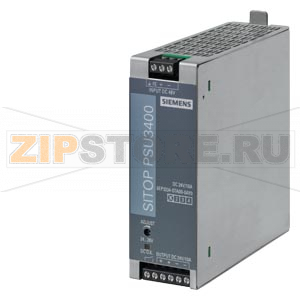 SITOP PSU3400 24 V/10 A, стабилизированный блок питания, вход: =48 В (32…54 В), выход: = 24 В /10 A Siemens 6EP3234-0TA00-0AY0 