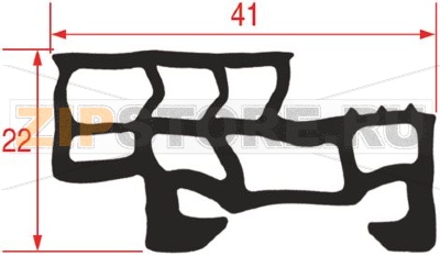 ПРОКЛАДКА ДЛЯ ФИКСАТОРА ДВЕРЦЫ ДУХОВКИ 720 ММ 