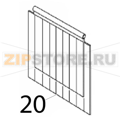 Splash guard Angelo Po C165D Splash guard Angelo Po C165DЗапчасть на деталировке под номером: 20