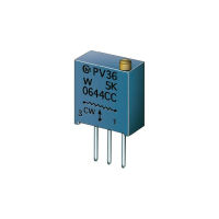 Резистор подстроечный 0.5 Вт, 25 оборотов, линейный, 100 Ом, 9000°, 1 шт Murata PV36W101C01B00