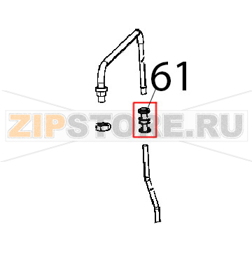 Riduzione intermedia D10-D8 Unox XFT 185 Riduzione intermedia D10-D8 Unox XFT 185Запчасть на деталировке под номером: 61