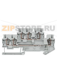 КЛЕММА ДВУХРЯДНАЯ НЕИЗОЛИРОВАННАЯ, ПРУЖИННОЕ ПОДСОЕДИНЕНИЕ, 3 ТОЧКИ: 0.08 - 2.5 MM2, ШИРИНА: 5.2 MM, СЕРАЯ Siemens 8WH2022-0AF00