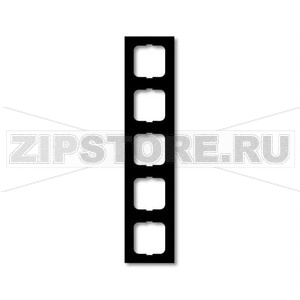 Рамка пятиместная, чёрный бархат ABB 2CKA001754A4423 