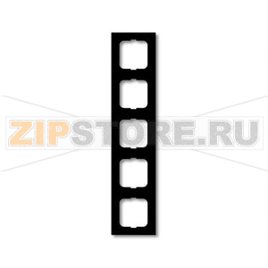 Рамка пятиместная, чёрный бархат ABB 2CKA001754A4423 