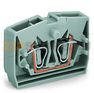 2-проводные центральные клеммы; без кнопок; 2,5 мм; CAGE CLAMP®; 2,50 mm; серые Wago 264-321 