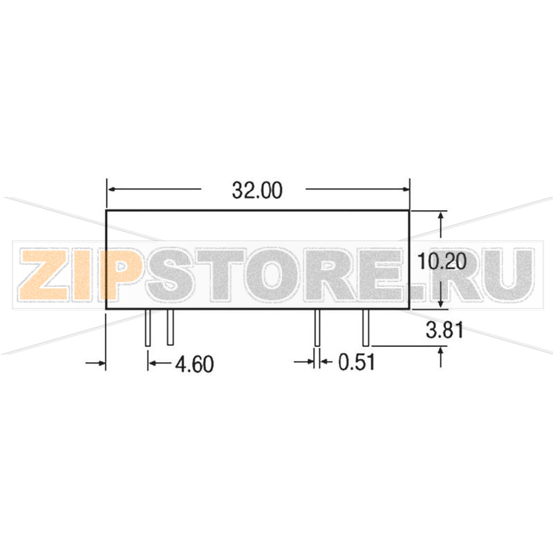 Преобразователь DC/DC, печатный монтаж, 12 В/DC, 5 В/DC, 600 mA Recom REC3-1205SRW/H4/A 