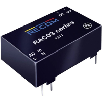 Блок питания AC/DC, 12 В, 0.25 А, 3 Вт Recom RAC03-12SC