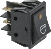 BIPOLAR SWITCH BLACK 16A 250V