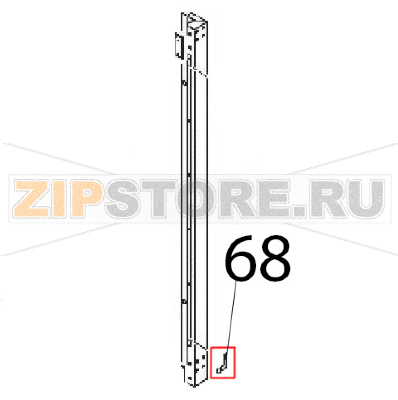 Front corner element Angelo Po FM1221E1 Front corner element Angelo Po FM1221E1Запчасть на деталировке под номером: 68