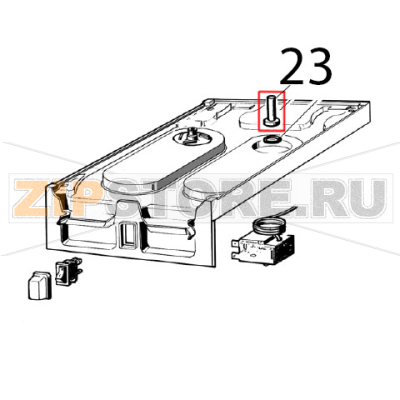 Central pivot Ugolini Arctic Compact 8/4 Central pivot Ugolini Arctic Compact 8/4Запчасть на деталировке под номером: 23