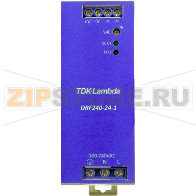 Блок питания на DIN-рейку 24 В/DC, 240 Вт TDK-Lambda DRF-240-24-1 