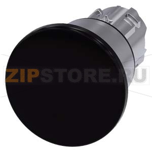 АКТУАТОР ГРИБОВИДНОЙ КНОПКИ, 22MM, КРУГЛ., ГЛЯНЦЕВЫЙ МЕТАЛЛ, КНОПКА ЧЁРНАЯ, 40MM, С ФИКСАЦИЕЙ, ДЕБЛОКИРОВКА ВЫТЯГИВАНИЕМ, С ГРАВИРОВКОЙ ЛАЗЕРОМ, НИЖНИЙ РЕГИСТР Siemens 3SU1050-1BA10-0AA0-Z&amp;nbsp;Y12 
