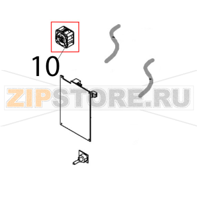Ventola raffr. 40x40, 12 V/DC, EBM Angelo Po AT61EW Ventola raffr. 40x40, 12 V/DC, EBM Angelo Po AT61EWЗапчасть на деталировке под номером: 10