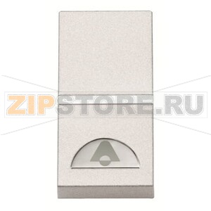 Механизм одноклавишной кнопки, одномодульный, альпийский белый ABB 2CLA210400N1101 