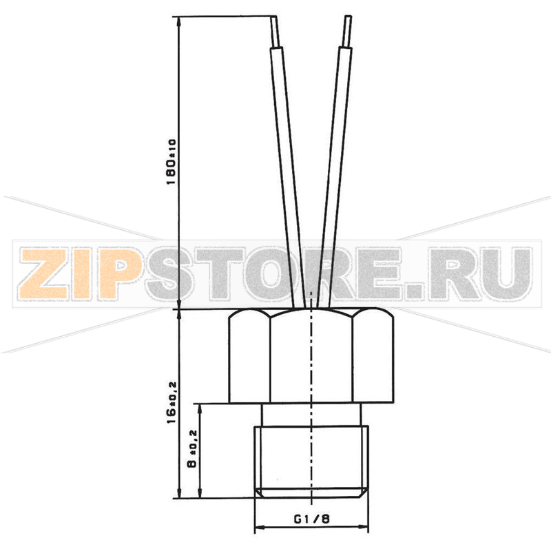 Датчик температурный, от -40 до 250°C, Pt1000 Heraeus W-GJK (SCH) 