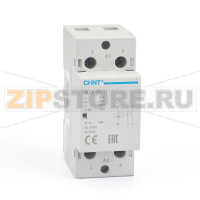 Контактор модульный 63 А, 24 В, 50 Гц Chint NCH8-63/20 