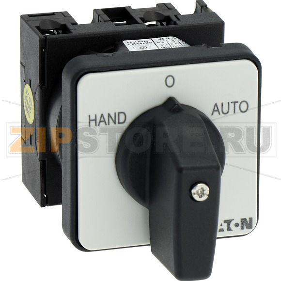 Переключатель, контакты: 2, 20 A, панель: HAND-0-AUTO, 45°, с фиксацией Eaton T0-1-15431/E 