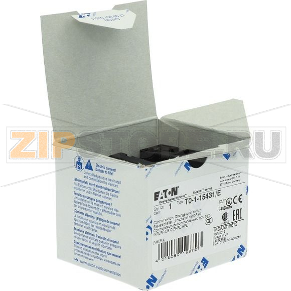 Переключатель, контакты: 2, 20 A, панель: HAND-0-AUTO, 45°, с фиксацией Eaton T0-1-15431/E 
