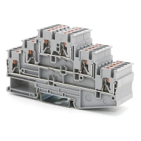 Клемма проходная Push-in, серая CHIKU RPV 2,5-3L