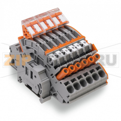 Compact terminal block; for current transformer circuit; 6,00 mm; multicoloured Wago 2007-8875 Contains:6 x 2-conductor disconnect/test terminal block, with touch-proof test sockets, for 4 mm O test plugs (2007?8821)3 x circuit jumper, insulated, 2-way (2007?8442)1 x jumper, insulated, 1-3-5 (282?435/011?000)3 x locking cover, mechanically locks multiple links, 2-pole (282?882)1 x end and separator plate, 1.5 mm thick, without lock-out seal option (2007?8892)6 x WMB Inline, plain, 1,500 WMB markers (5 mm) per reel (2009?115)2 x screwless end stop, 10 mm wide (249?117)...