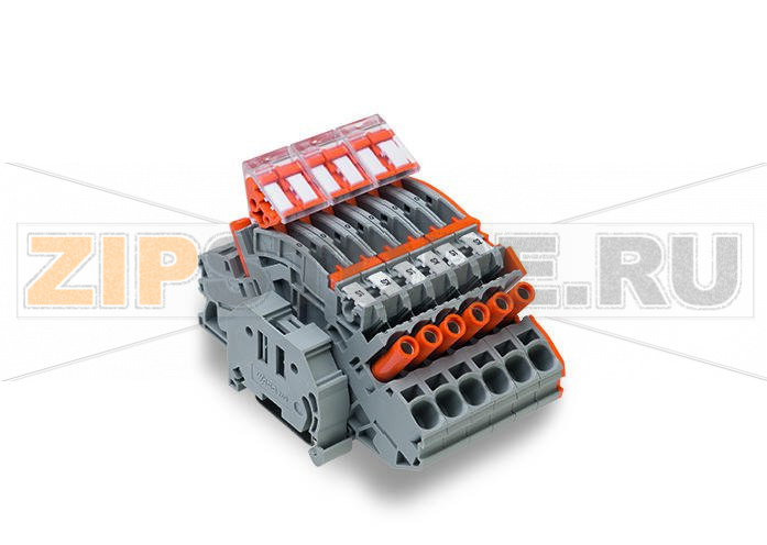 Compact terminal block; for current transformer circuit; 6,00 mm; multicoloured Wago 2007-8875 Contains:6 x 2-conductor disconnect/test terminal block, with touch-proof test sockets, for 4 mm O test plugs (2007?8821)3 x circuit jumper, insulated, 2-way (2007?8442)1 x jumper, insulated, 1-3-5 (282?435/011?000)3 x locking cover, mechanically locks multiple links, 2-pole (282?882)1 x end and separator plate, 1.5 mm thick, without lock-out seal option (2007?8892)6 x WMB Inline, plain, 1,500 WMB markers (5 mm) per reel (2009?115)2 x screwless end stop, 10 mm wide (249?117)...