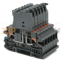 Клемма Push-in с держателем предохранителя, темно-серая CHIKU RPI 4-HESI